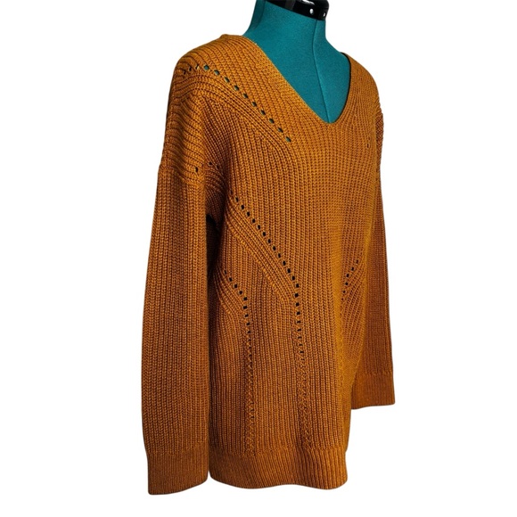 Pink Rose Golden Beet Knit Pullover Sweater - Picture 3 of 7